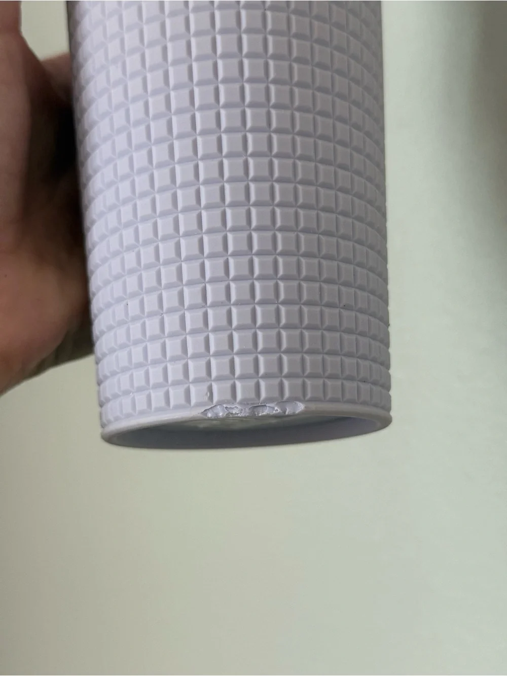 Starbucks Lavender Textured Tall Tumbler with White Straw